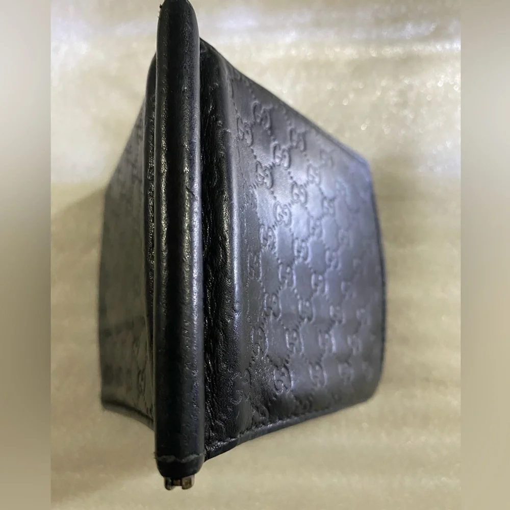 Gucci Black Leather Wallet with Money Clip Accessory - Picture 13 of 13